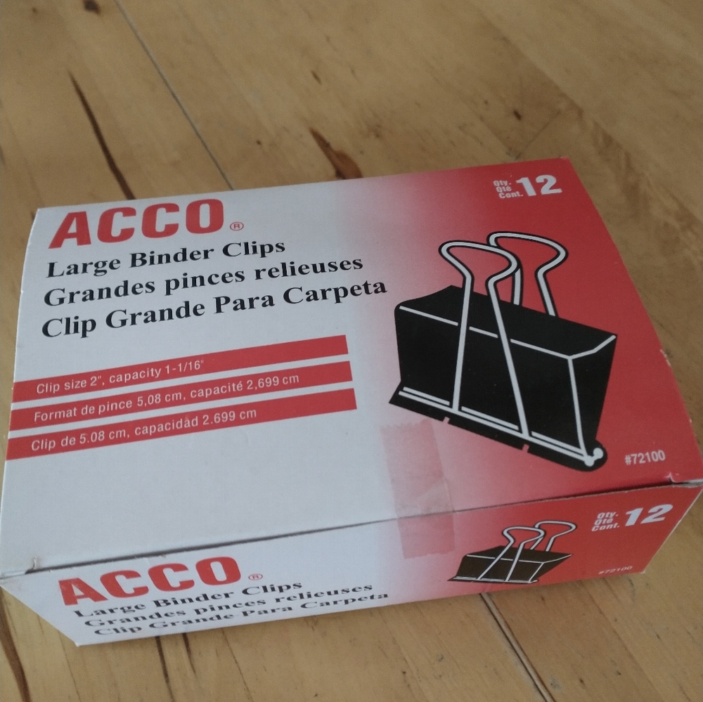 ACCO NIB 2" Large Binder Clips